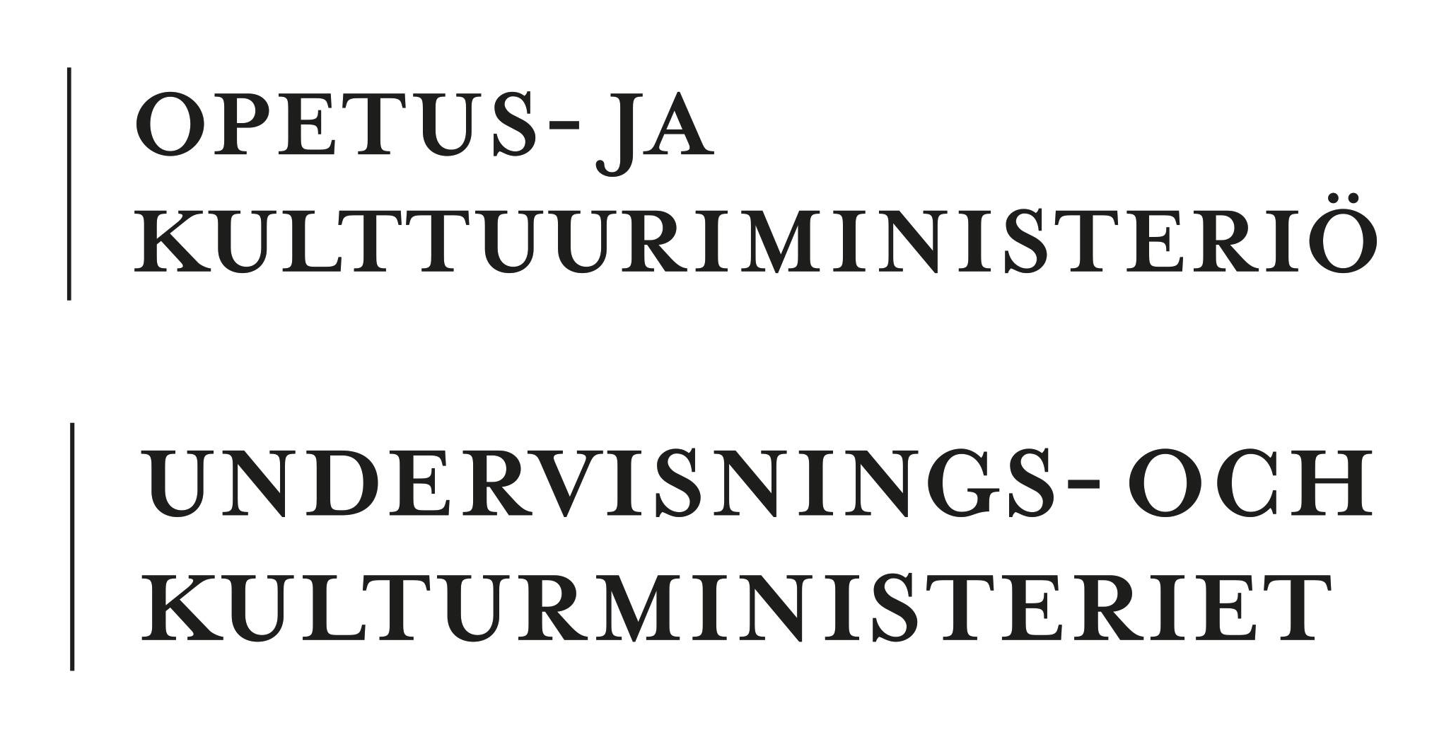 Opetus- ja kulttuuriministeriö logo