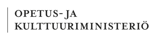 Opetus- ja kulttuuriministeriö logo.