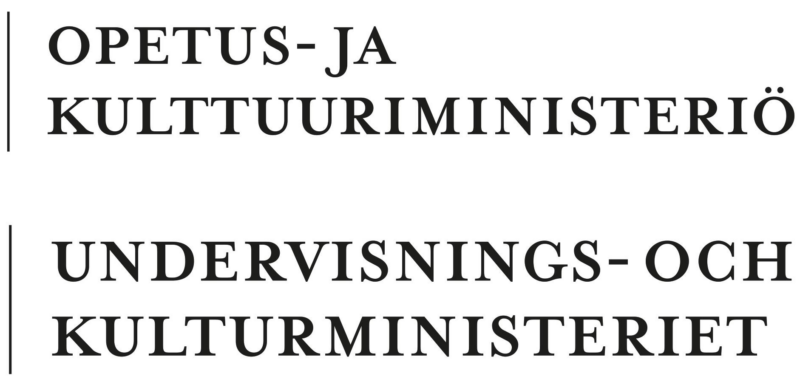 Opetus- ja kulttuuriministeriö logo.